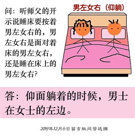 床位 男左女右